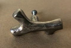 RARE! – 1 (one) Michael Aram Twig Silver Drawer or Cabinet Pull Knob