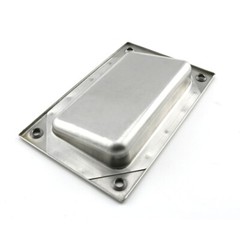 2 Pack Sliding Closet Door Handles Stainless Steel Square Flush Pulls 3.2in