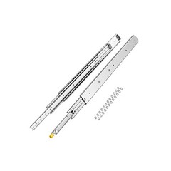 500lb 16-60in Full Ext 3-Fold Drawer Slides with Ball Bearing Locking