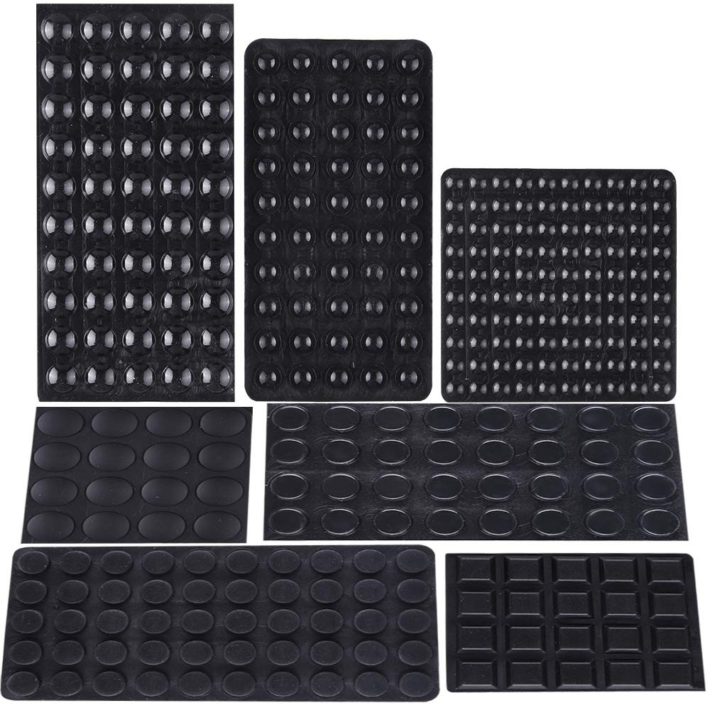 AUSTOR 318 Pieces Black Rubber Feet Bumper Pads Self Stick Noise