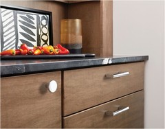 Amerock BP36904 Versa 1-3/8 Inch Mushroom Cabinet Knob – Black