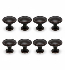 Style Selections Aged Bronze Pack Of 8 Kitchen Cabinet Knobs