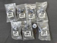 Lot of 7 Liberty Blue Marble Cabinet Drawer Pulls 1.25 Inch NEW