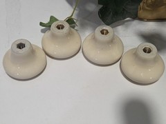 Vintage 4 Pfaltzgraff Drawer Knobs Heirloom Cabinet Pulls Country White Rose