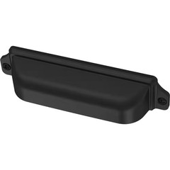 Awning Dual Mount 3 or 3-3/4 In. (76/96 Mm) Classic Matte Black Cabinet Drawer C