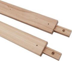 Btibpse Wooden Drawer Slides 17-3/4 Inches Classic Wood Center Guide Track