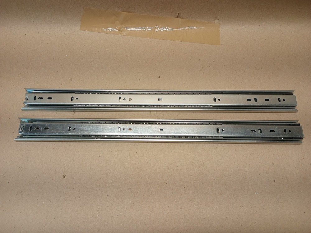 Heavy Duty Ball Bearing Drawer Slide Accuride 22” Collapsed 33” & 43” Full Ext.