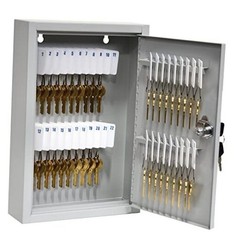 Fort Knox Key Holder Cabinet – 40-Key – Easy-to-Write-On Key Tags
