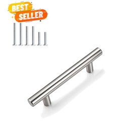 10 Pack 3 Inch 76mm Hole Center Cabinet Pulls, Brushed Nickel Kitchen Cabinet…