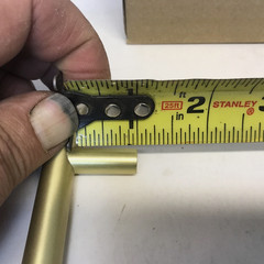 Belwith-Keeler B076753-RLB Contemporary Bar Pull 128mm Center, Royal Brass 10 PK
