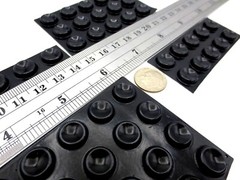 Rubber Pad Bumper Stick-On Adhesive Durable, 1/2″ Pad, 1/8″ Tall, Free Shipping!