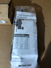KV 8091FULL34S Pocket Door Overlay Kit for Salice Hinges – Black