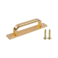 5.04 Inch Barn Door Handle Sliding Kitchen Cabinet Drawer Gold Pull 2 PCS