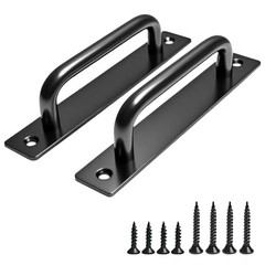 2PCS Barn Door Handle, Premium Aluminum Alloy Gate Handle, Sturdy 5.8 Inches