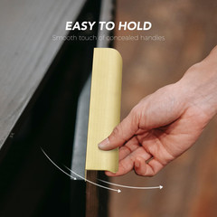 40 Gold Edge Cabinet Pulls – Concealed Handles for Kitchen Drawers