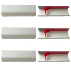 6 PCS Silver 4.72 Inch Adhesive Edge Finger Tab Pull Concealed Aluminum