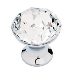 Liberty DC2754849 Solataire 1 3/16″ Clear & Polished Chrome Cabinet Drawer Knob