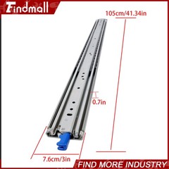 Findmall Heavy Duty 40″ Drawer Slides w/Lock 500lb – Full Extension Ball Bearing