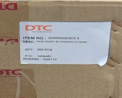 [QTY 10] DTC Face Mount Soft-Close Concealed Hinges New