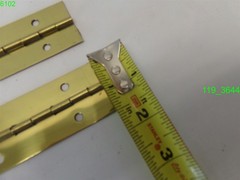1 PAIR OF 28″ SOLID BRASS HINGES 1-1/2″ WIDE – NEW