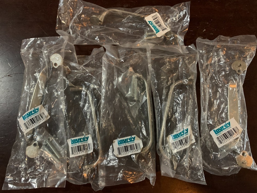 CABINET PULLS 3-3/4″ Satin Pewter Nantucket Lot x6pcs Laurey 52139