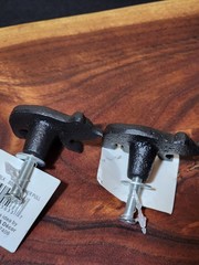 (12) Rustic Cast Iron Black Bear Dresser Drawer Pull Cabinet Knob Lodge Cabin