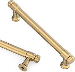 Asidrama 10 Pack 5 Inch(128mm) Champagne Bronze Cabinet Pulls Kitchen Cabinet Ha