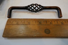 12 NEW Twisted Metal Style 5 inch long 5 ” CC Bronze Fini Cabinet DoorHandle