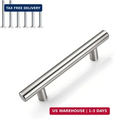 Gobrico 30 Pack 3 Inch (76mm) Hole Center Cabinet Pulls, Brushed Nickel Kitchen