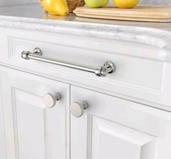 Amerdeco 9 Pack Brushed Satin Nickel Cabinet Handles 7.5 Inch Drawer Pulls