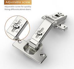 2 Pack 1 Pair 135 Degree Lazy Susan Hinges Full Overlay Concealed for Cabinet, C