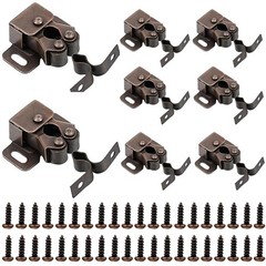 10Pcs Cabinet Latch Double Roller Catch, Cabinet Door Latch and Catch Hardwar