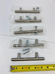 Anvil Mark 2491940 CABINET PULL BAR 5 3/8 x 3″ SATIN NICKEL (5 Pack) – NEW