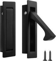 Pocket Door Pull Handle, Edge Pull, Stainless Steel Pocket Door Hardware Recesse