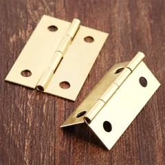 Vintage Gold Zinc Alloy Furniture Cabinets Decor Wooden Box Flat Hinges 10Pcs