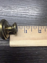 Hickory 1-1/2″ Domed Ring Knob Tumbled Antique solid Brass Cabinet Pulls (69)