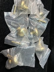 6 Belwith 1-1/4Mushroom Brass Gold Cabinet Knob Hardware Solid 3oz Hardware Incl