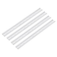DIN Rail Slotted Aluminum Mounting Guide 15″ x 1.4″ x 0.3″ Pack of 4 Pcs