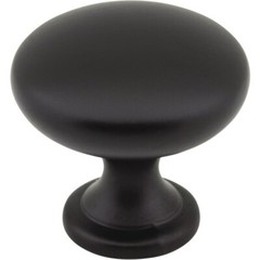 (2-4pk)-KasaWare 1-3/16 In. Diameter Zinc Diecast Matte Black Cabinet Knob
