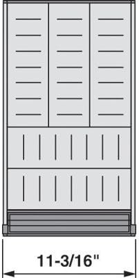 Blum Bzhi.533Bi3A 11 – .19 in. Orga Line for Wood Drawers – Stainless Steel