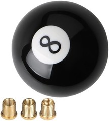 Round Ball Shift Knob Black 8 Ball Billiard Style Universal Gea Color: black 8