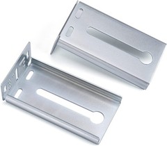 10 Pairs Rear Mount Metal Drawer Slides Brackets Face Frame 1.77 Inch 45mm