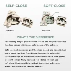 1 Pair Face Frame 35 Mm 105-Degree 1-1/4 In. Overlay Soft Close Nickel Cabinet H