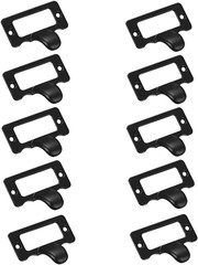 Label Holder Pull Handles, Vintage Zinc Alloy Label Frame Drawer Knobs for Cabin
