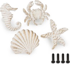Coastal Ocean Starfish Seashell Crab Drawer Pulls NauticalSea Horse Door Handles