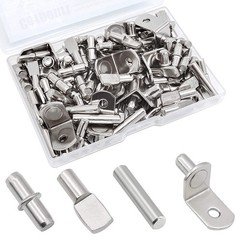 Shelf Pins Kit 104PCS Metal Shelf Support Pegs Assorted Sizes