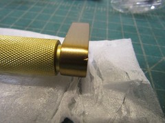 Lot of 5 GlideRite 5-1/16 Inch Center Knurled Bar Pull Satin Gold, 4788-128-SG-1