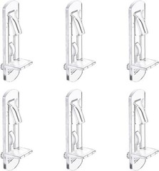 30 Pack Shelf Support Peg, Clear Plastic Cabinet Shelf Pins, Self 5mm*20mm