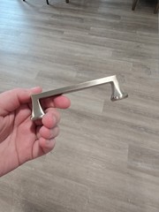 Gently Used Shiny Silver Tone Cabinet Pulls & Knobs 3.75″ Hole Width