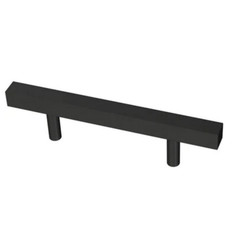 Liberty Square Bar 3 in. (76 mm) Matte Black Cabinet Drawer Pull